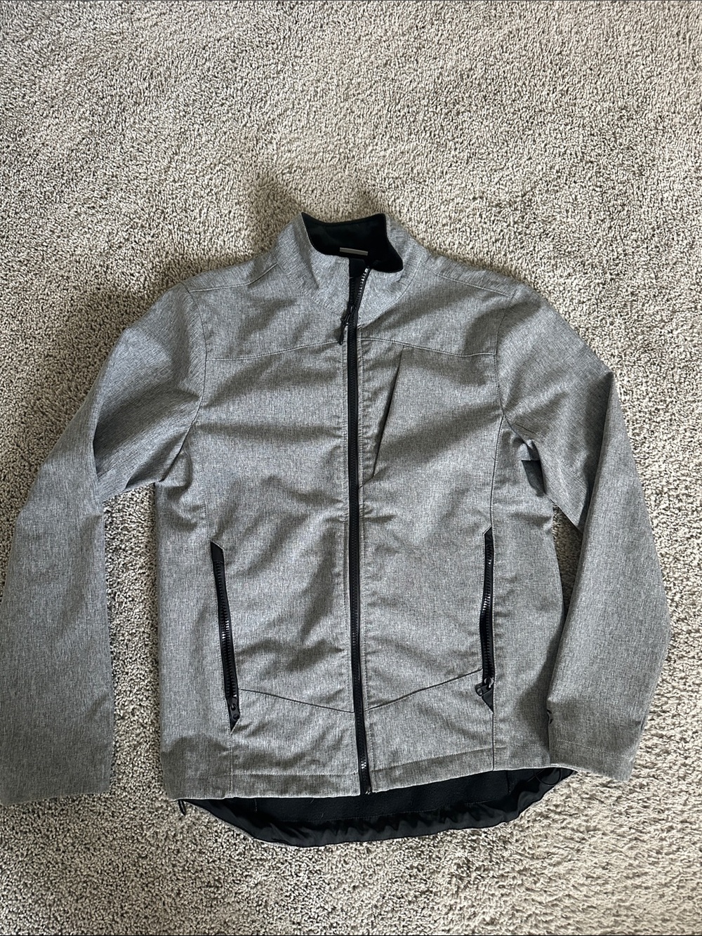 Champion Men's Heather Gray Full-Zip Casual Jacket small NWOT